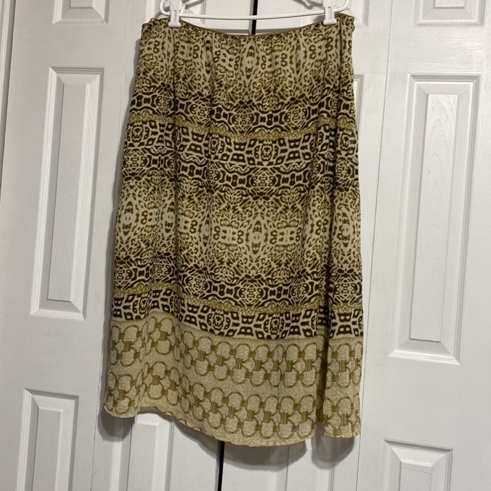 Tease woman animal print lined skirt size 2X